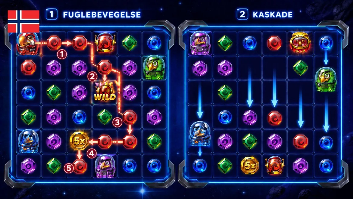 Fuglebevegelse og kaskade forklart steg for steg
