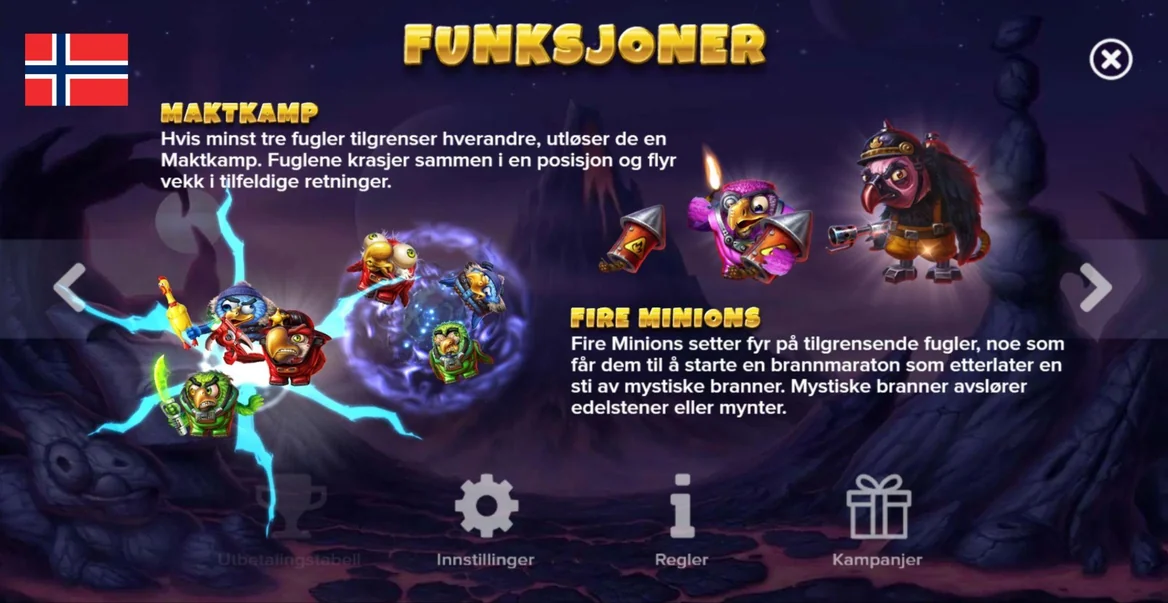 Fire Minions som starter fuglenes ildmaraton